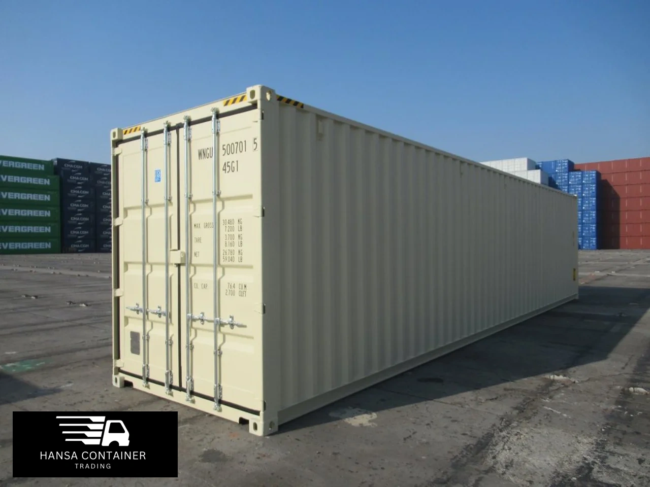 40 Fuß High Cube Seecontainer